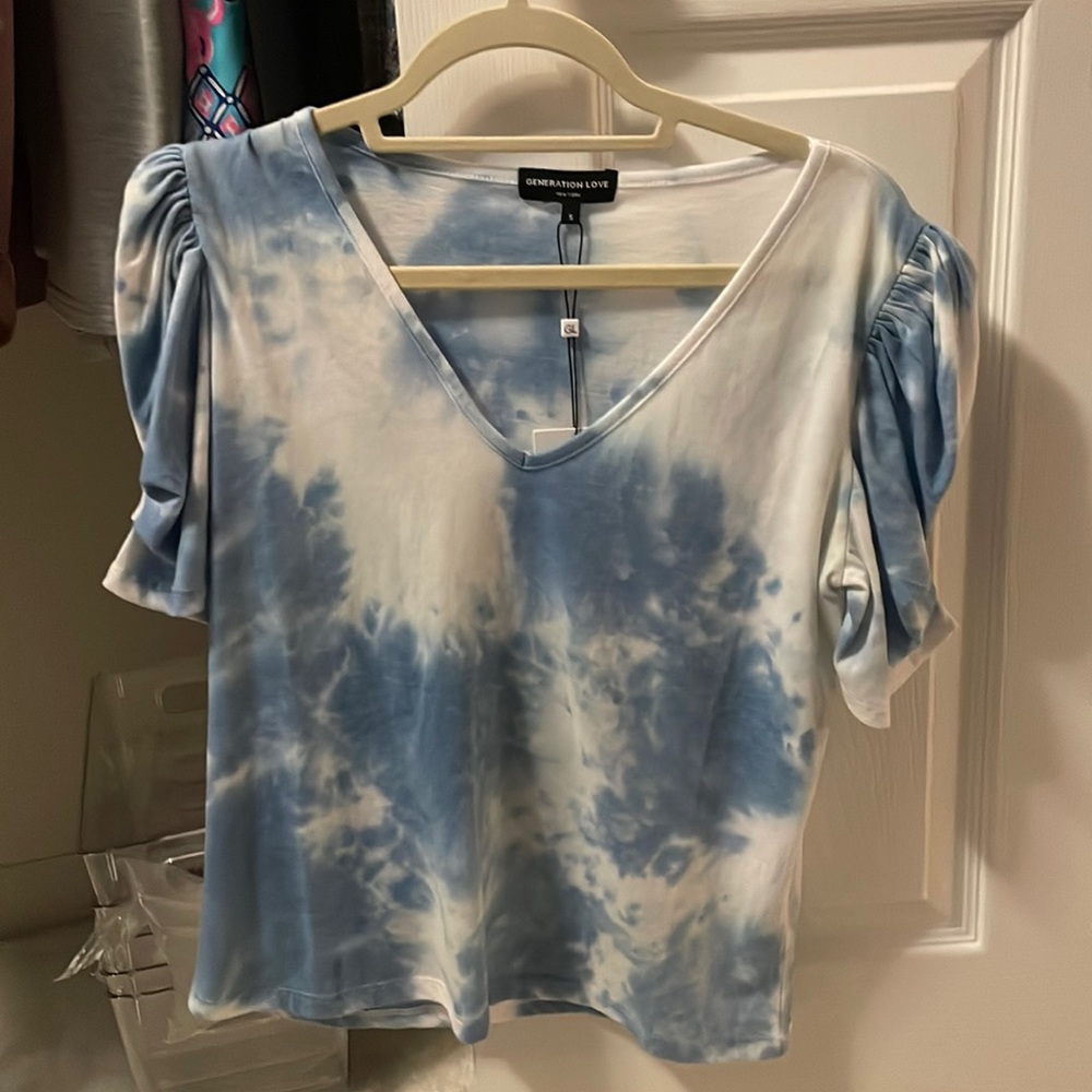 Generation Love tie dye small short sleeve top
